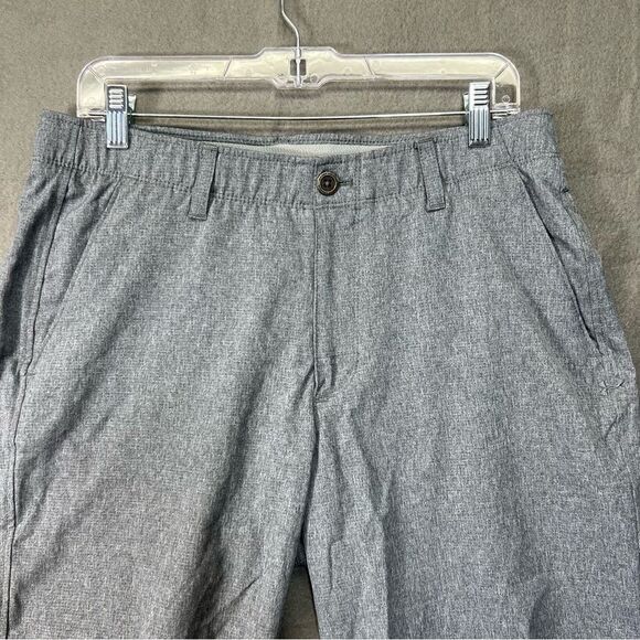 Under Armour Heat Gear Men's Shorts 34 loose fit Heathered Gray Performance Golf - Picture 5 of 13